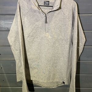 Prana Light Heather Gray Pullover Top